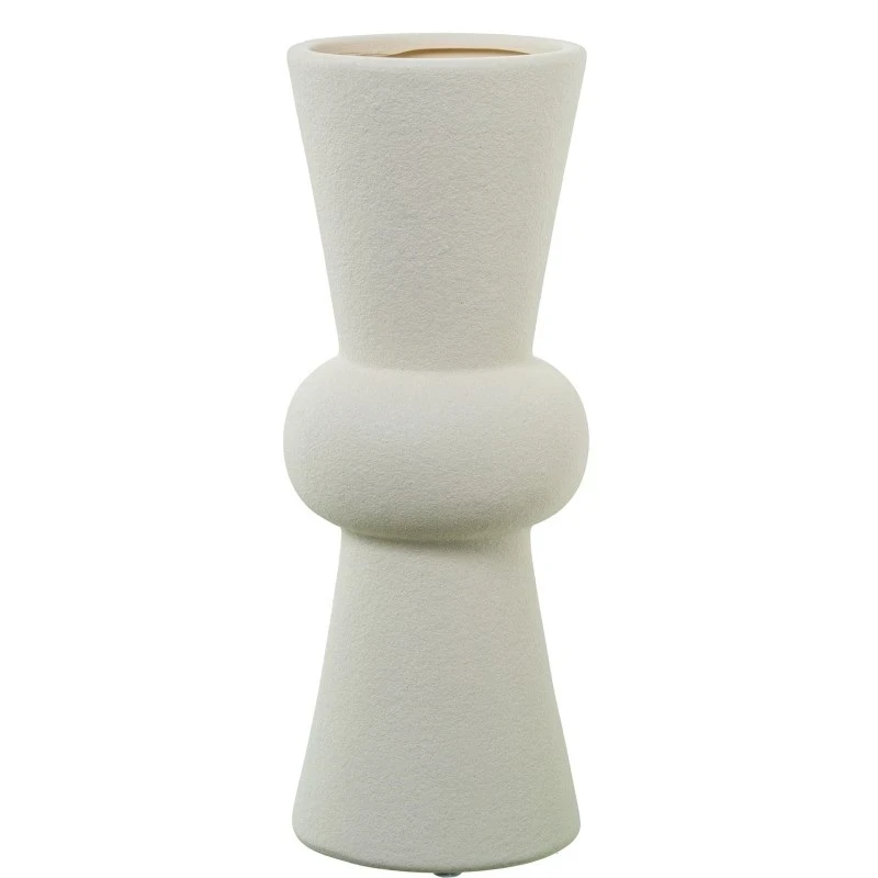 Camacho - Vaso in Ceramica Crema - 11 x 11 x 28 cm