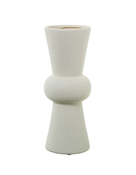 Camacho - Cream Ceramic Vase - 11 x 11 x 28 cm