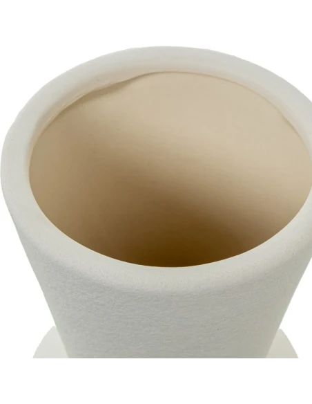 Camacho - Cream Ceramic Vase - 11 x 11 x 28 cm