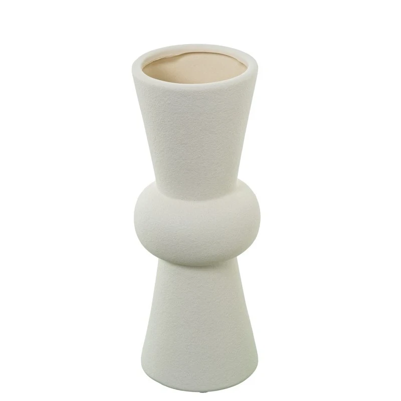 Camacho - Vaso in Ceramica Crema - 11 x 11 x 28 cm