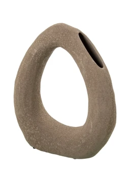 Camacho - Vaso Anello in Ceramica - Marrone Scuro