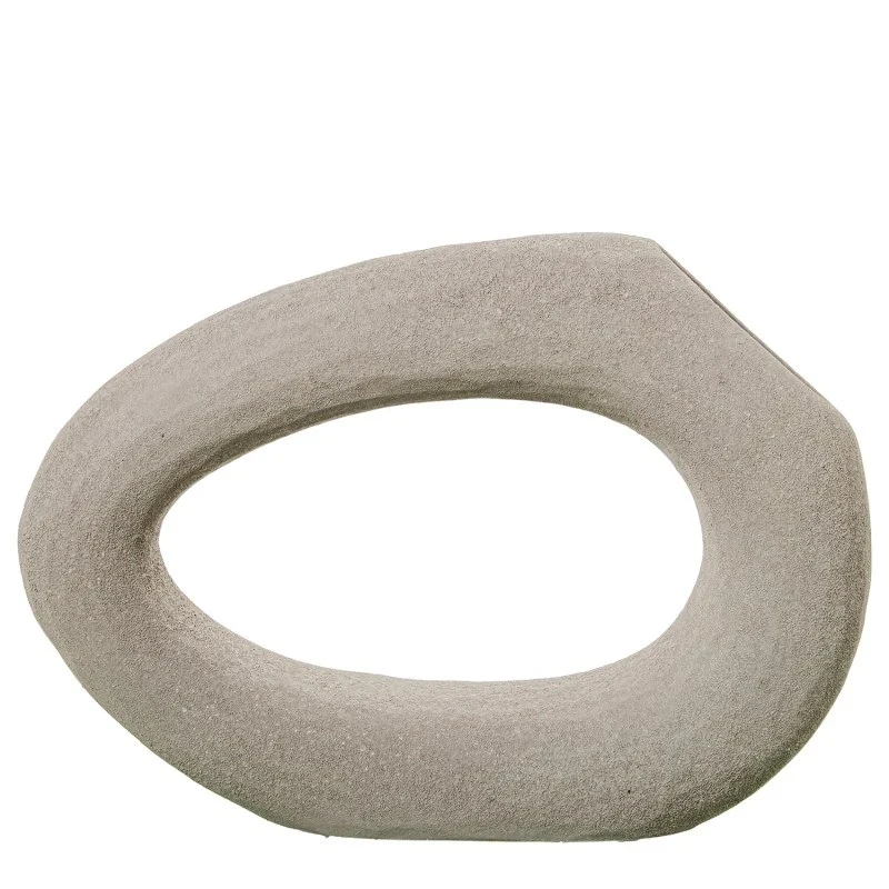 Camacho - Ceramic Ring Vase - Light Brown