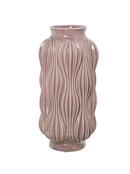Camacho - Vaso in Ceramica H 38 cm - Rosa Antico Brillante