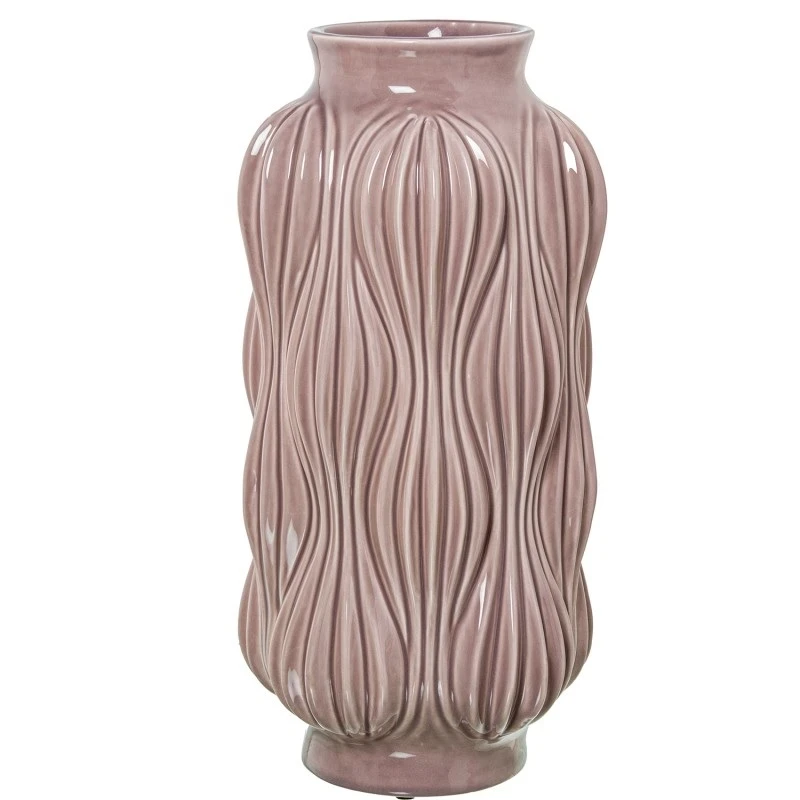 Camacho - Ceramic Vase H 38 cm - Bright Antique Pink