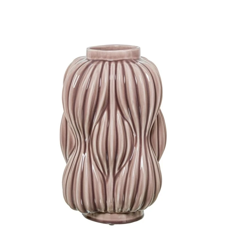 Camacho - Ceramic Vase H 32 cm - Bright Antique Pink