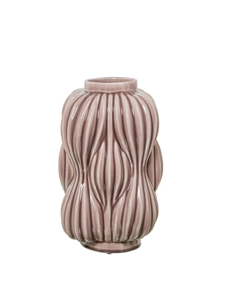 Camacho - Ceramic Vase H 32 cm - Bright Antique Pink