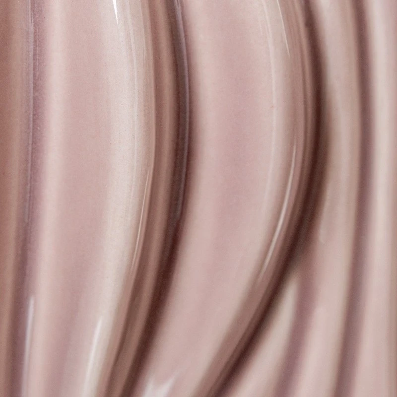 Camacho - Vaso in Ceramica H 32 cm - Rosa Antico Brillante