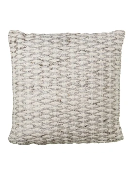 Camacho - Cuscino in Lana e Cotone Rombi 45x45cm - Naturale