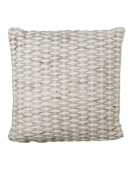 Camacho - Cuscino in Lana e Cotone Rombi 45x45cm - Naturale