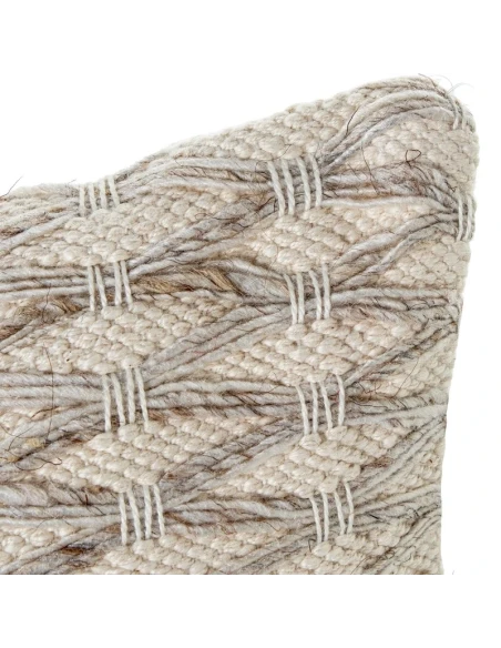 Camacho - Cuscino in Lana e Cotone Rombi 45x45cm - Naturale