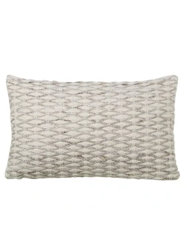 Camacho - Cuscino in Lana e Cotone Rombi 30x50cm - Naturale