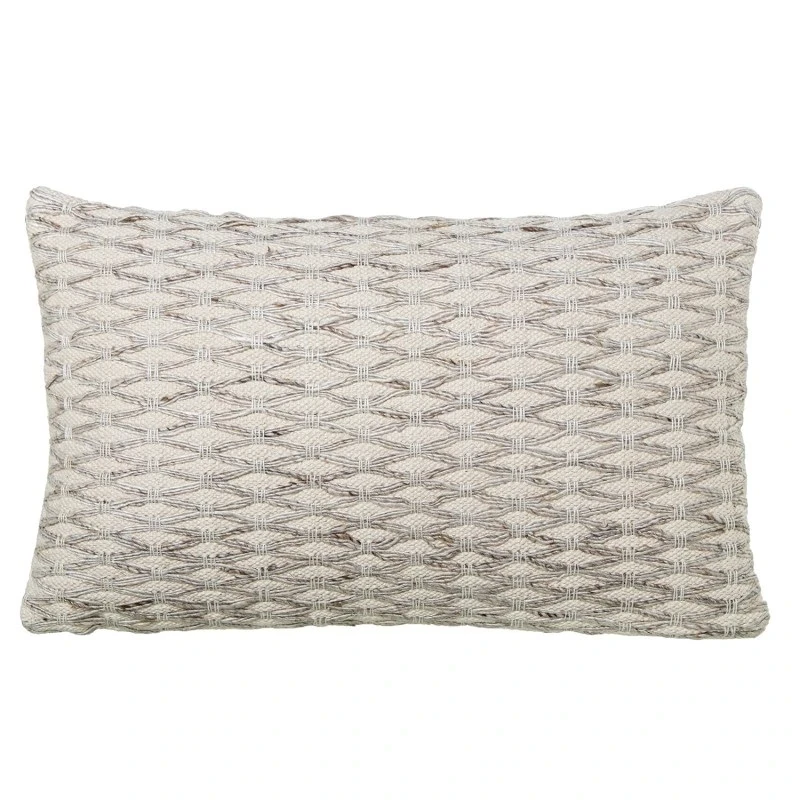Camacho - Cuscino in Lana e Cotone Rombi 30x50cm - Naturale