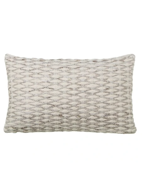 Camacho - Cuscino in Lana e Cotone Rombi 30x50cm - Naturale