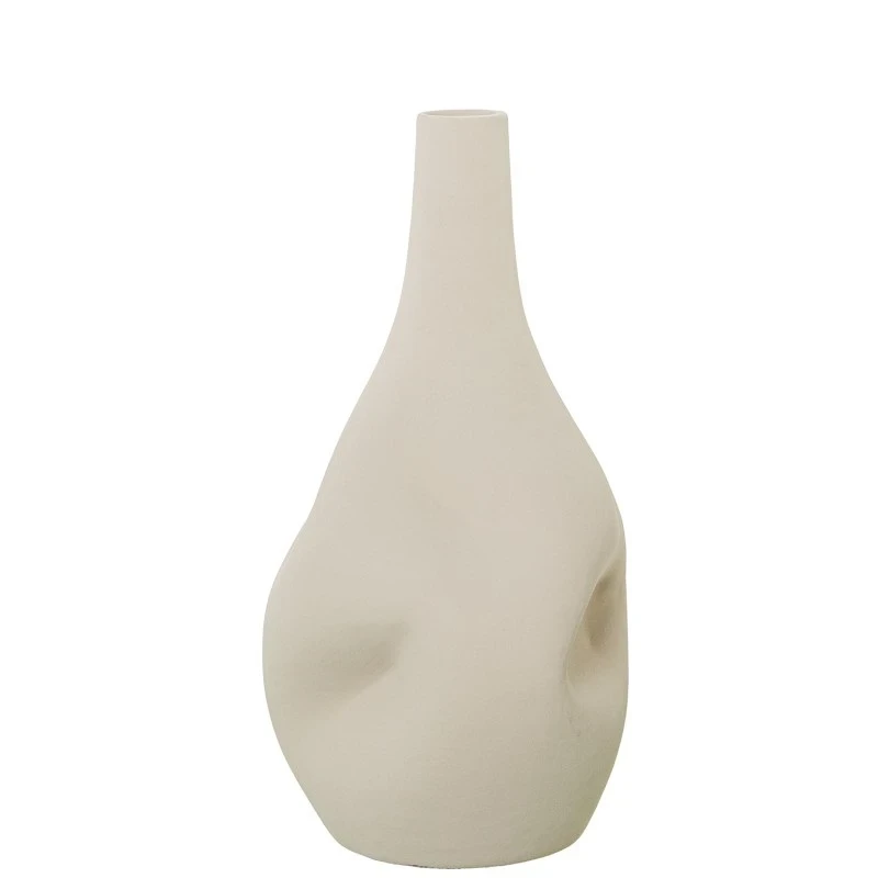Camacho - Vaso in Ceramica Beige 19 x 19 x 38 cm