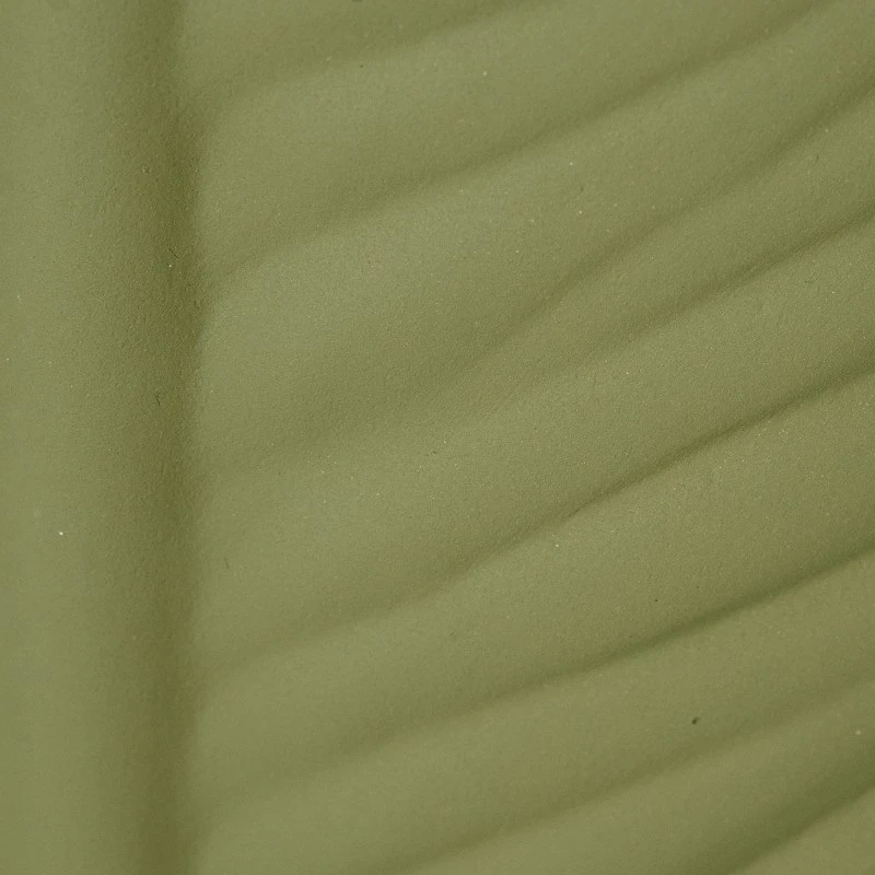 Camacho - Vaso in Ceramica Impermeabile Foglia H 70 cm - Verde
