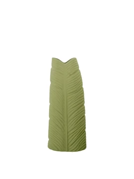 Camacho - Waterproof Ceramic Leaf Vase H 50 cm - Green