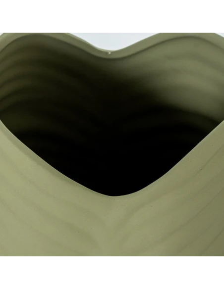 Camacho - Waterproof Ceramic Leaf Vase H 50 cm - Green