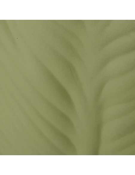 Camacho - Vaso in Ceramica Impermeabile Foglia H 50 cm - Verde
