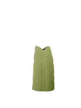 Camacho - Waterproof Ceramic Leaf Vase H 40 cm - Green