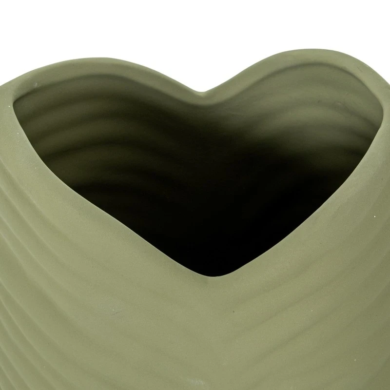 Camacho - Vaso in Ceramica Impermeabile Foglia H 40 cm - Verde