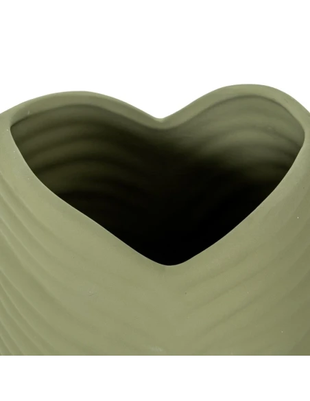 Camacho - Vaso in Ceramica Impermeabile Foglia H 40 cm - Verde