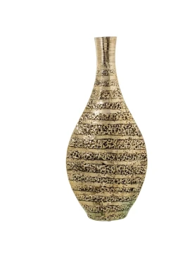 Camacho - Vaso in Alluminio H 66 cm - Dorato