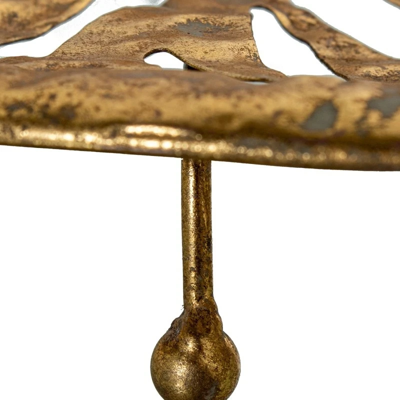 Camacho - Large Leaf Metal Tray - Gold