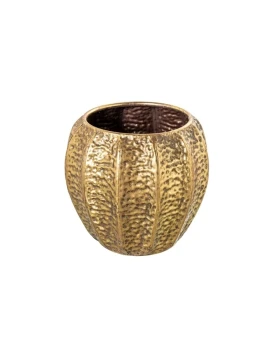 Camacho - Vaso Piccolo in Metallo Martellato - Dorato