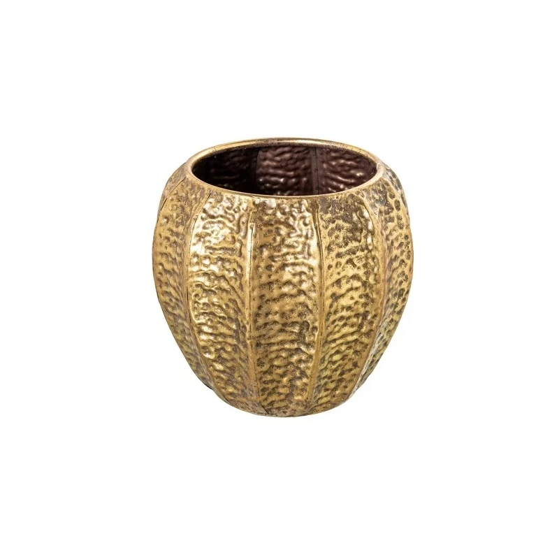 Camacho - Vaso Piccolo in Metallo Martellato - Dorato
