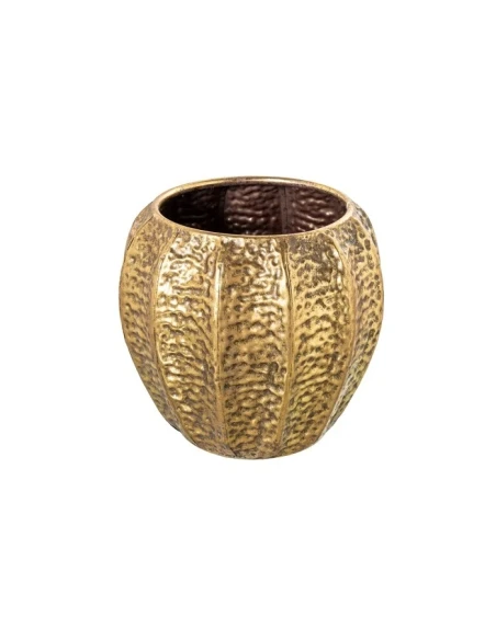 Camacho - Vaso Piccolo in Metallo Martellato - Dorato