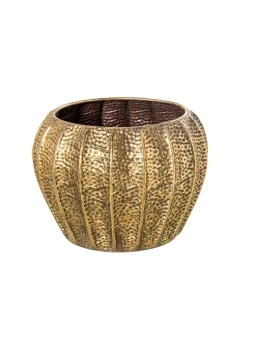 Camacho - Vaso Grande in Metallo Martellato - Dorato