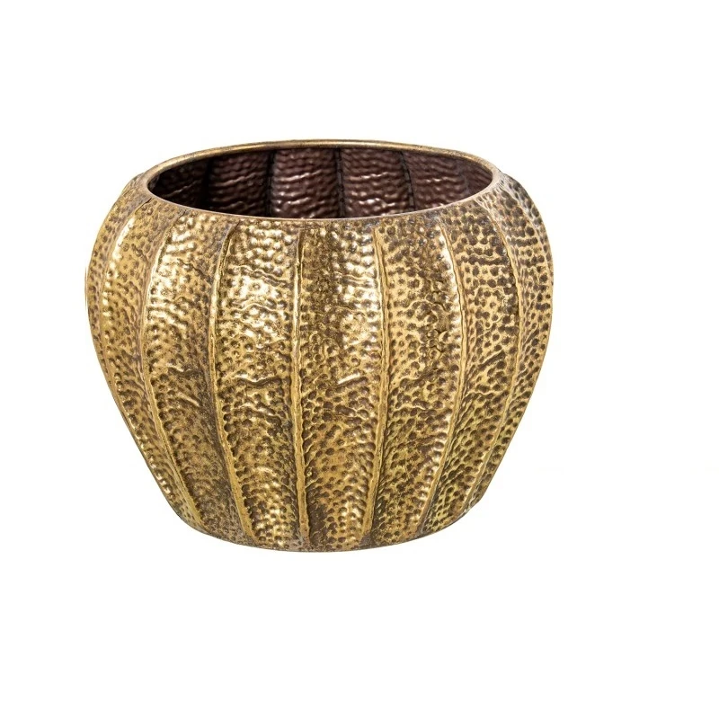 Camacho - Vaso Grande in Metallo Martellato - Dorato