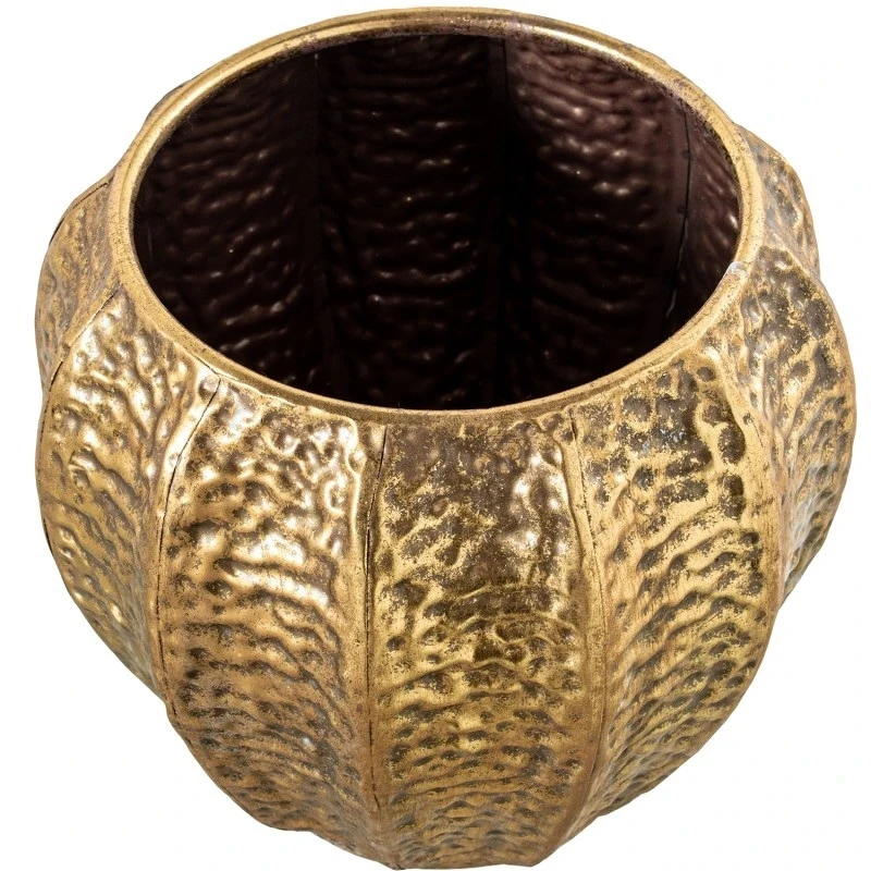 Camacho - Vaso Grande in Metallo Martellato - Dorato