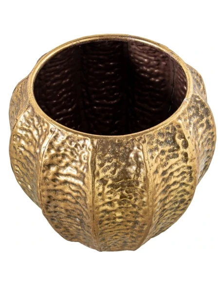 Camacho - Vaso Grande in Metallo Martellato - Dorato