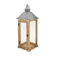 Camacho - Lanterna in Legno Naturale - 24 x 24 x 67 cm