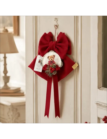 Madame Fioccò - Fiocco Rosso Dolce Teddy - H 30 cm