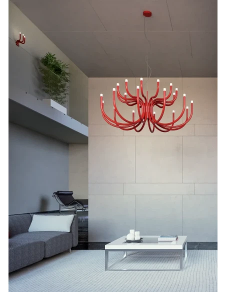 Redo Group - Luxor Lampada a Sospensione - Rosso Lucido