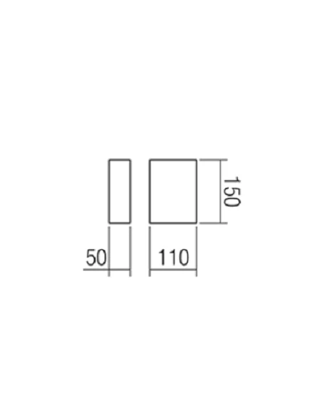Redo Group - Match Lampada da Parete - Nero Opaco