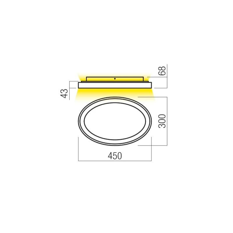 Redo Group - Nobu Ceiling Lamp - Matt Gold