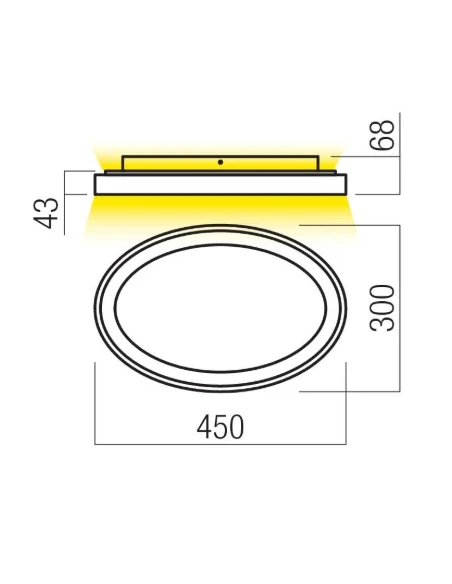 Redo Group - Nobu Lampada da Soffitto - Oro Opaco