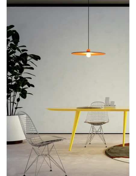 Redo Group - Nuwa Pendant Lamp - Dark Grey / Orange