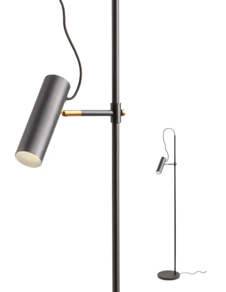 Redo Group - Pivot Floor  Lamp - Matt Black