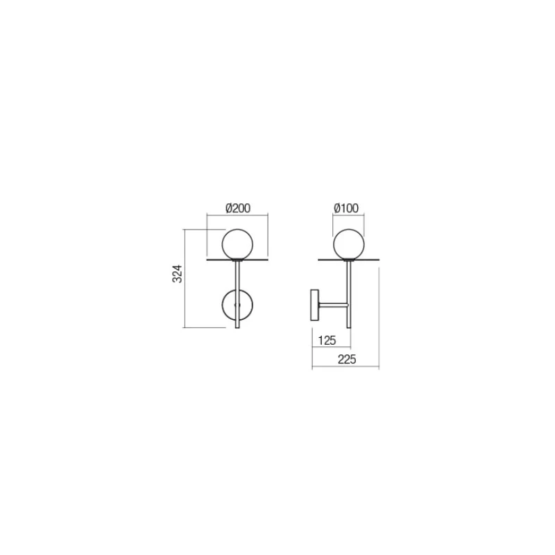 Redo Group - Plato Wall Lamp - Gold