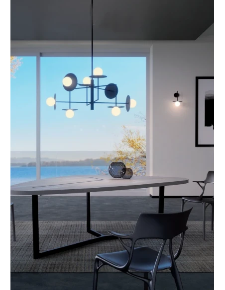 Redo Group - Plato Multiple Pendant  Lamp - Matt Black