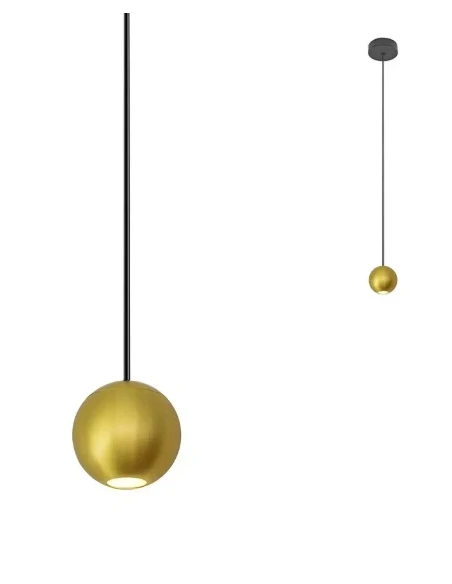 Redo Group - Obo  Single Pendant Lamp - Brushed Brass