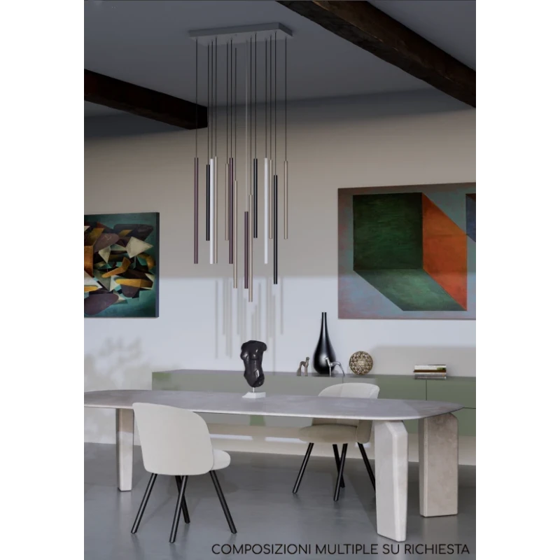 Redo Group - Kanji Lampada a Sospensione - Foggy Nichel