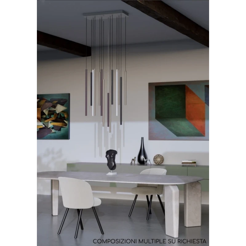 Redo Group - Kanji Lampada a Sospensione - Silver Coffee