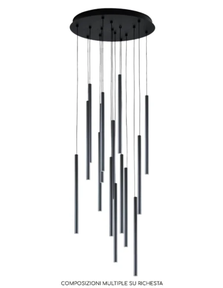 Redo Group - Kanji Lampada a Sospensione - Silver Coffee