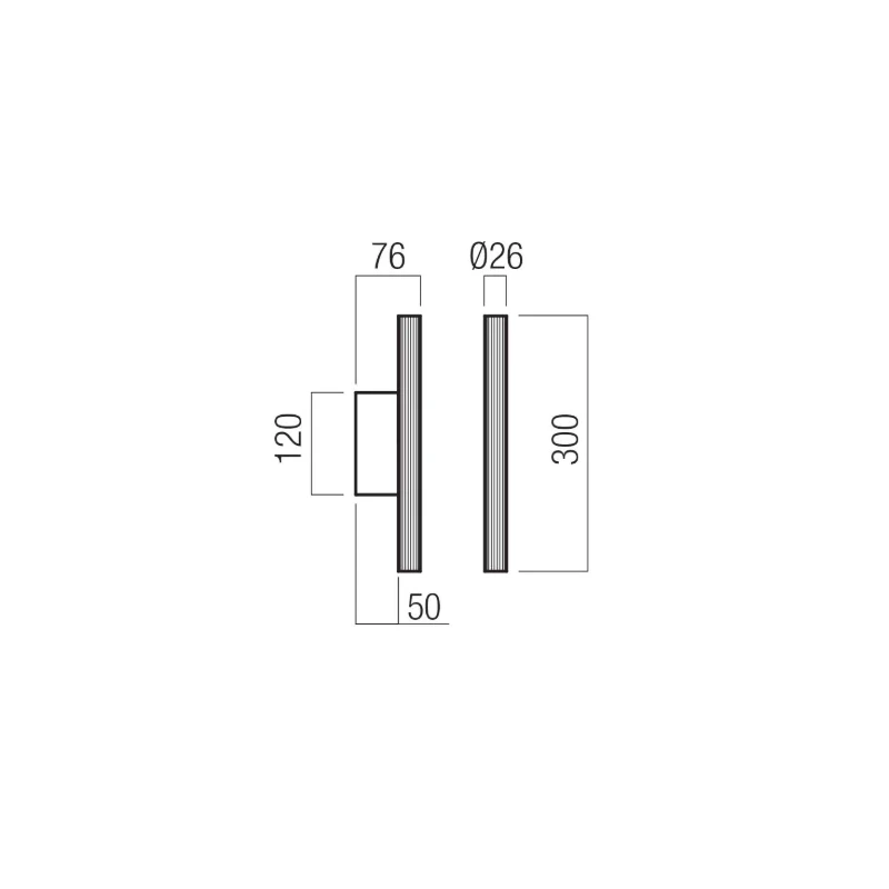 Redo Group - Nikos Lampada da Parete Singola - Oro Opaco
