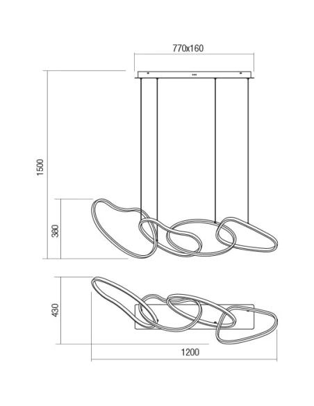 Redo Group - Bias Pendant Lamp - Matte Black